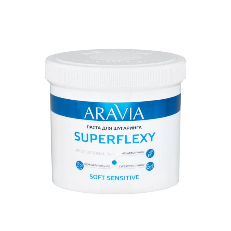 Паста для шугаринга пластичная Superflexy Soft Sensitive 400г, 750г Паста для шугаринга пластичная Superflexy Soft Sensitive 400г, 750г