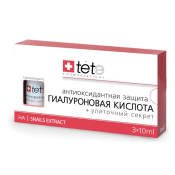 Гиалурновая кислота + улиточный секрет (Hyaluronic Acid + Snails Extract) 3х10 мл